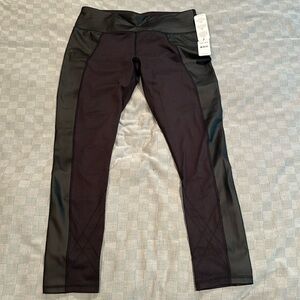 5/$25!! NWT Splendid Studio Leggings with Faux Leather
